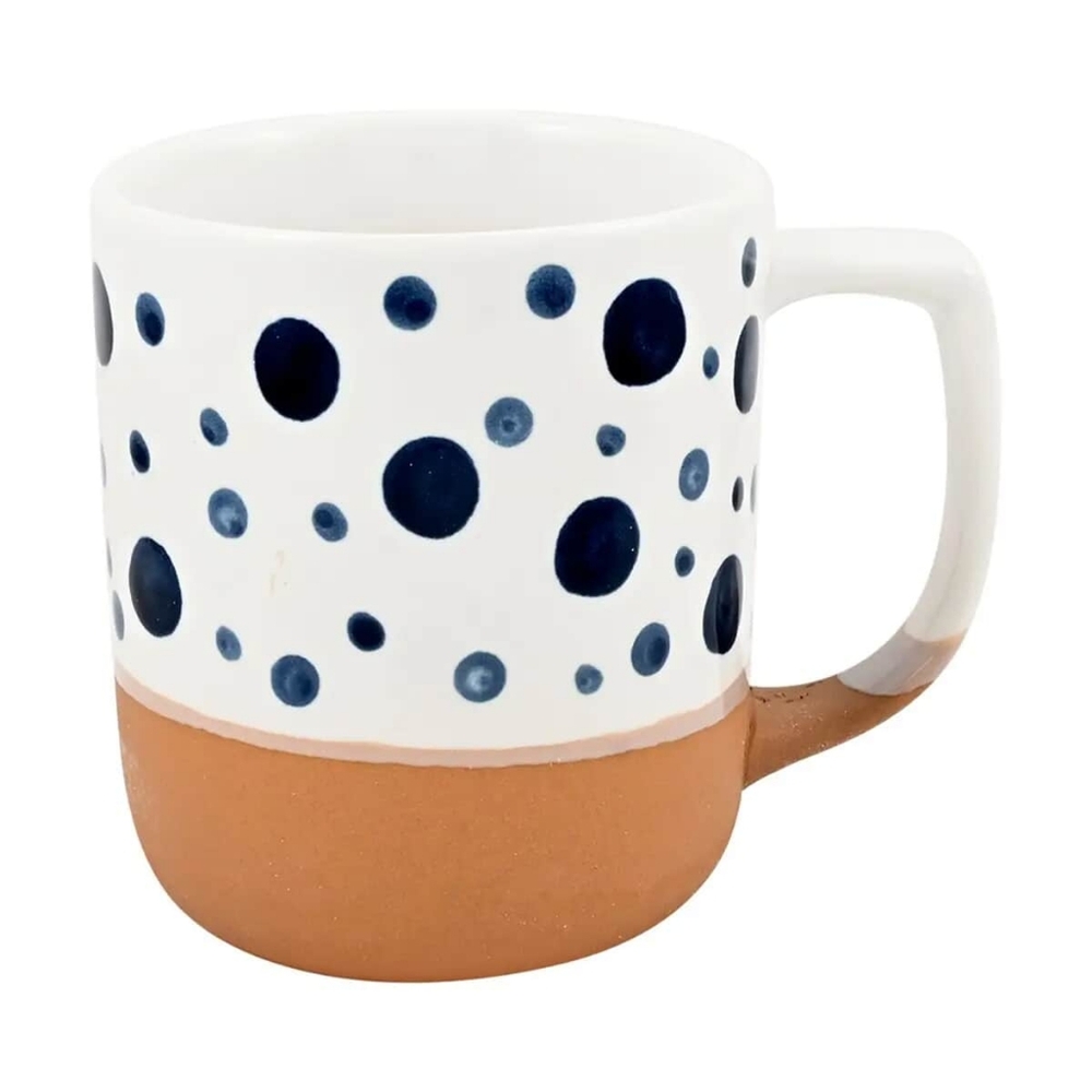 Comfify Large Ceramic Polka Dot Mug - 3 Size Circles